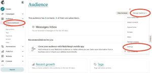 create merge tags in mailchimp