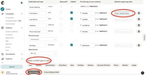 creating audience merge tags in mailchimp