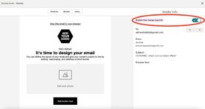 enable live merge tag info mailchimp